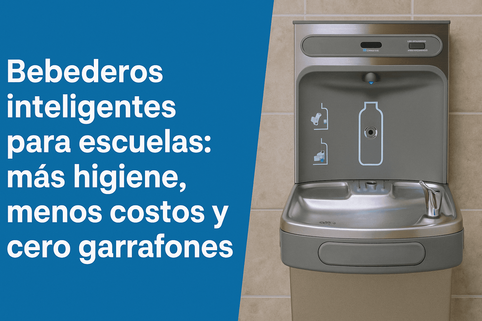 Bebederos inteligentes para escuelas: más higiene, menos costos y cero garrafones
