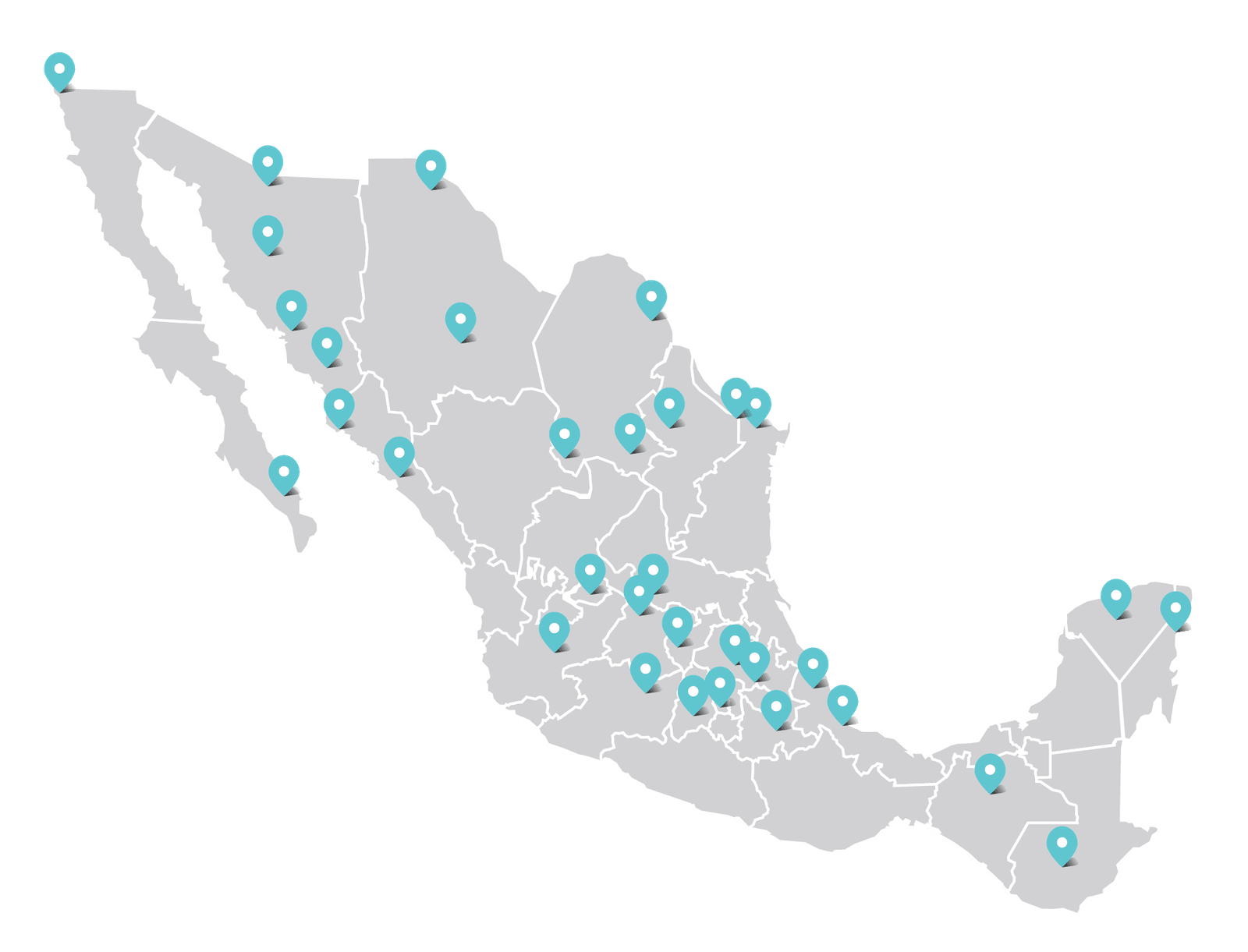 Mapa Cobertura Purifika Mapa cobertura México
